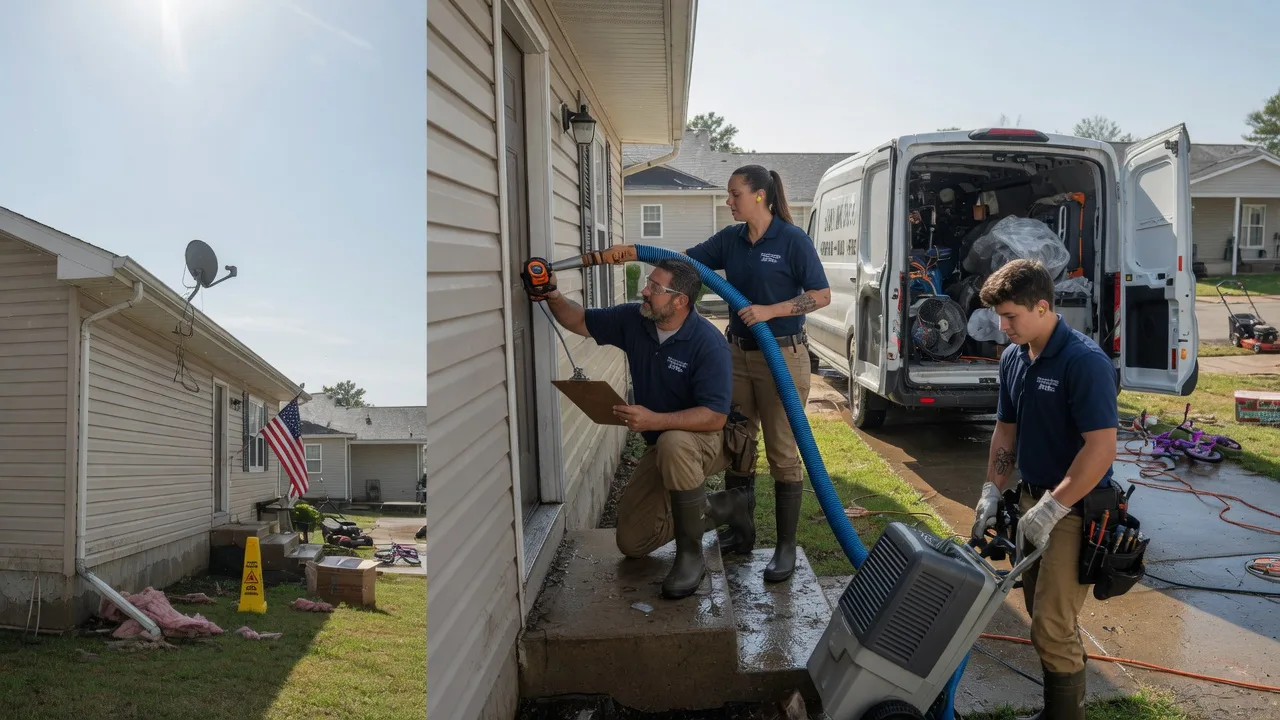 Ceiling Water Damage Restoration in Gilbertville, IA near me